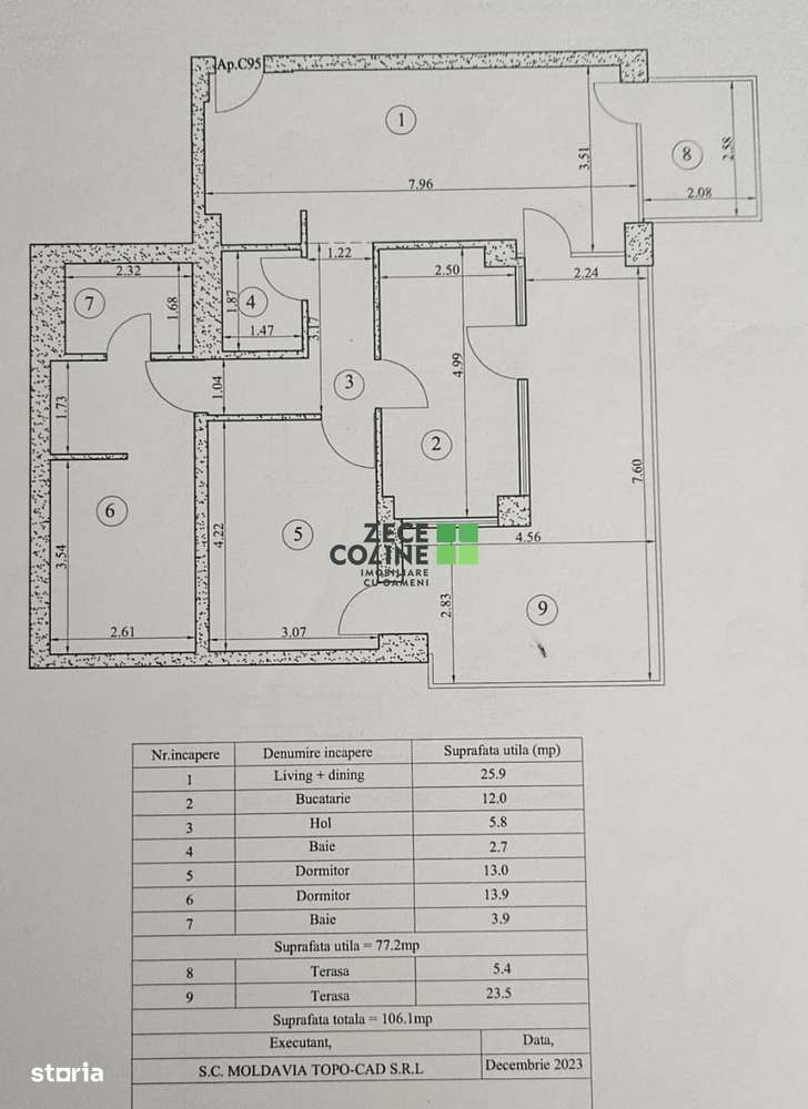 Comision 0%: apartament 3 camere, Silk District-13