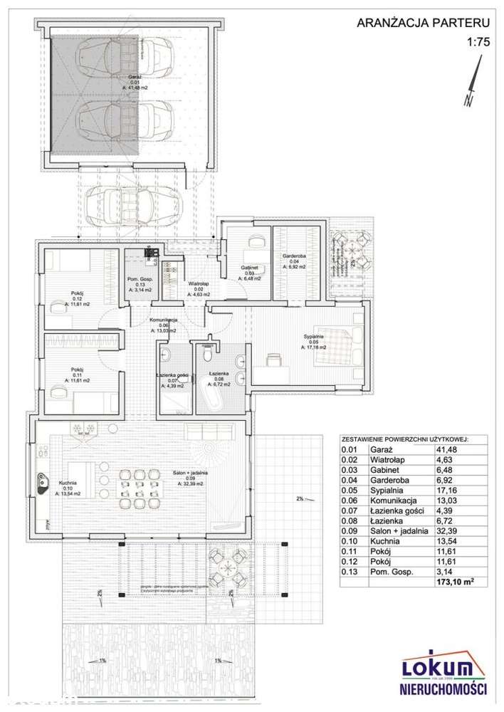 Jarząbkowice: nowy dom parterowy + garaż-12