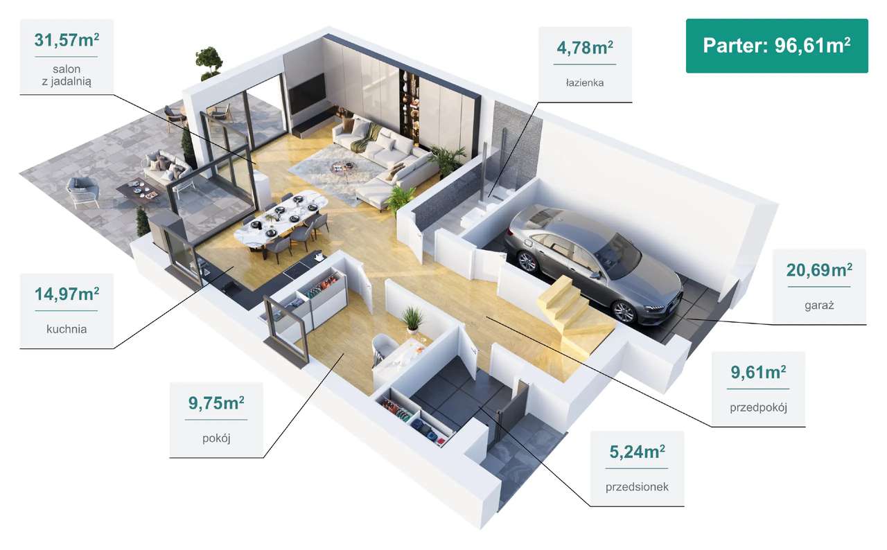REZERWACJA Dom IDEAL na sprzedaż nowoczesny dom z dużą działką Wrocław - Pełny obrazek: 3/10
