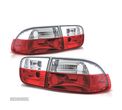 FAROLINS PARA HONDA CIVIC 91-95 VERMELHO BRANCO - 1