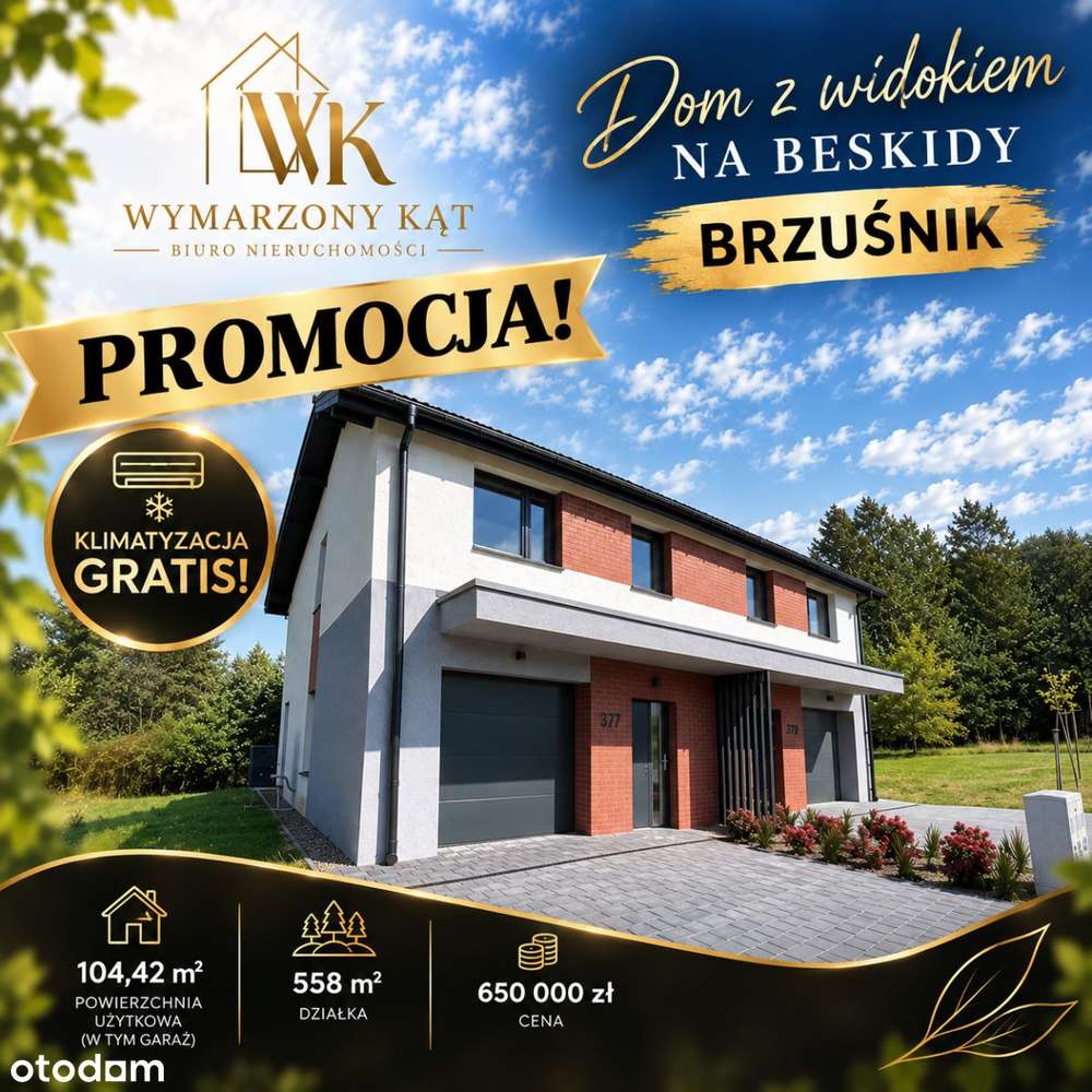 Nowy dom z garażem | Widok na Beskidy | Pompa-0