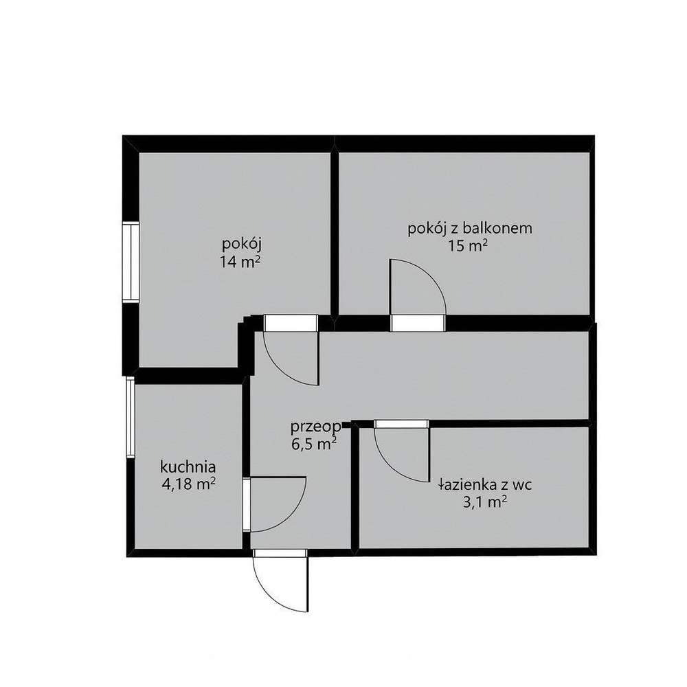 Mieszkanie, 46,63 m², Będzin-14