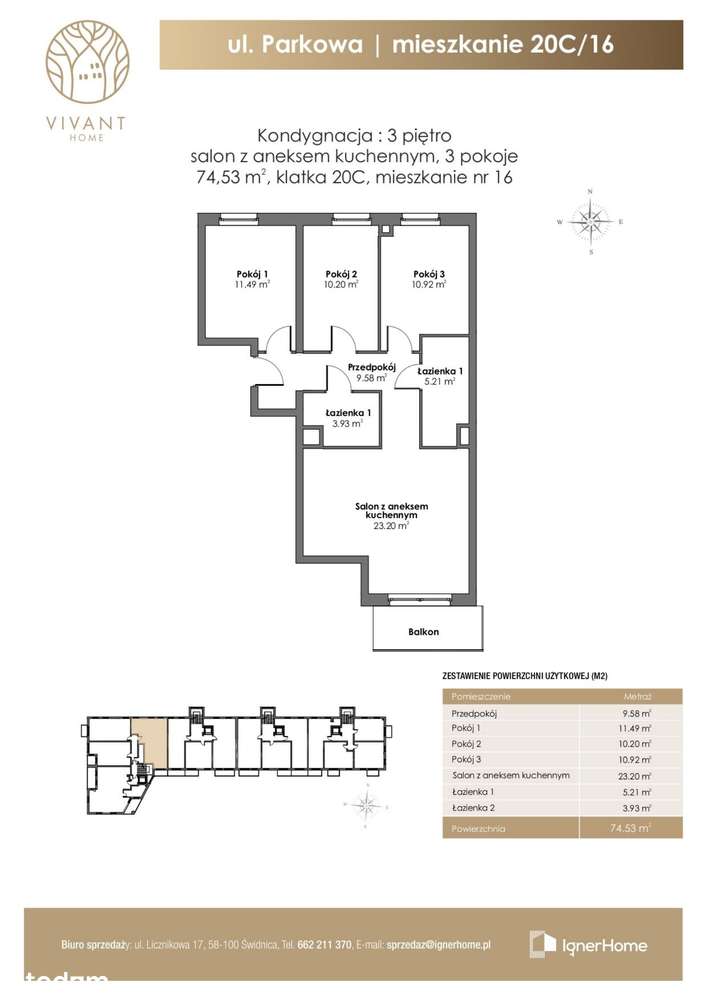 Mieszkanie 4 pok.+miejsce naziemne+ komórka - Pełny obrazek: 2/7