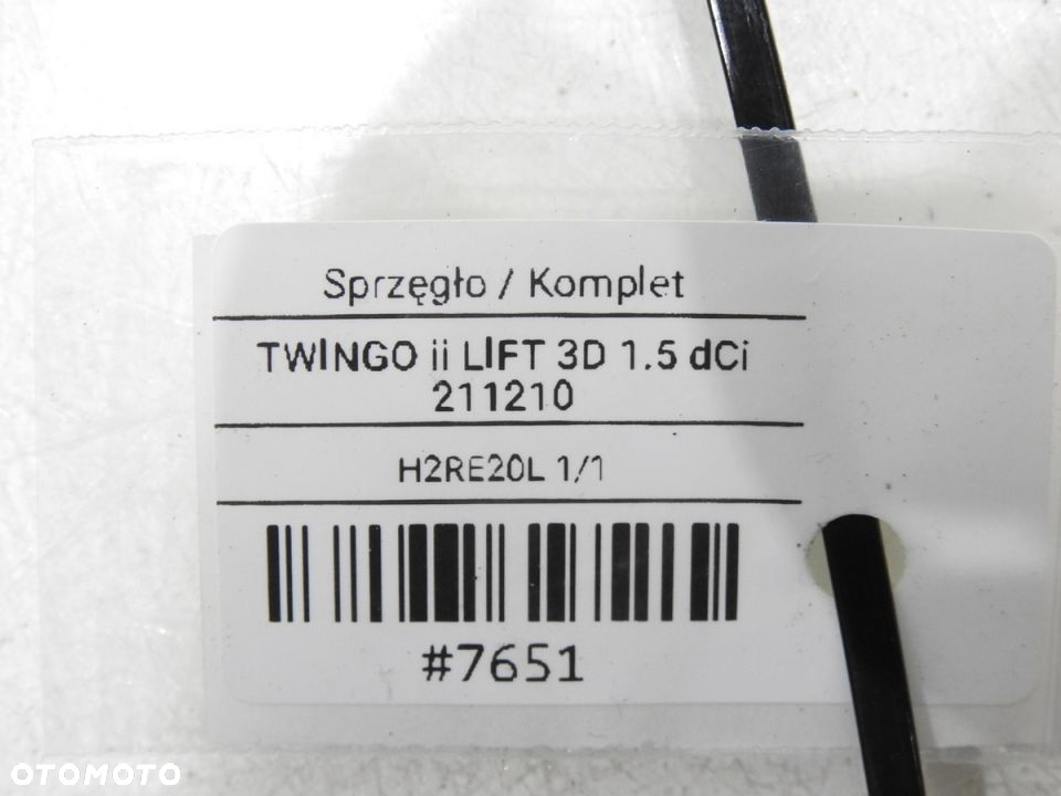 SPRZĘGŁO TARCZA DOCISK RENAULT TWINGO II 1.5 DCI - 13