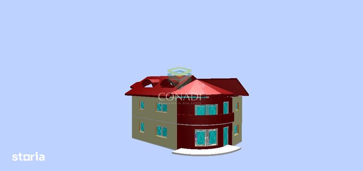 Vila la rosu cu 2000mp curte in comuna Cornetu-18