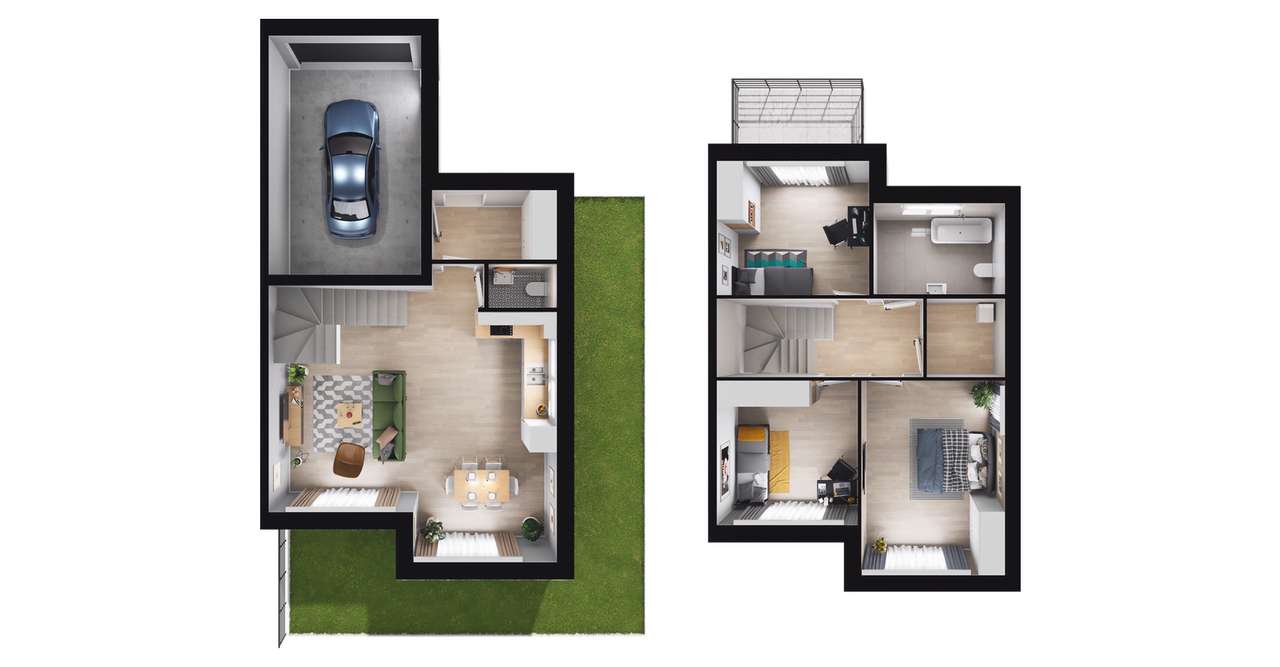 4-pokojowy dom 112m2 + ogródek Bez Pośredników - Pełny obrazek: 2/8