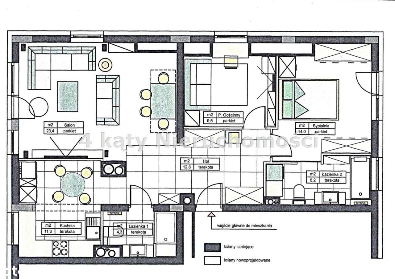 3 pok*klima*duża loggia*2 lub 3 miejsca postojowe-12