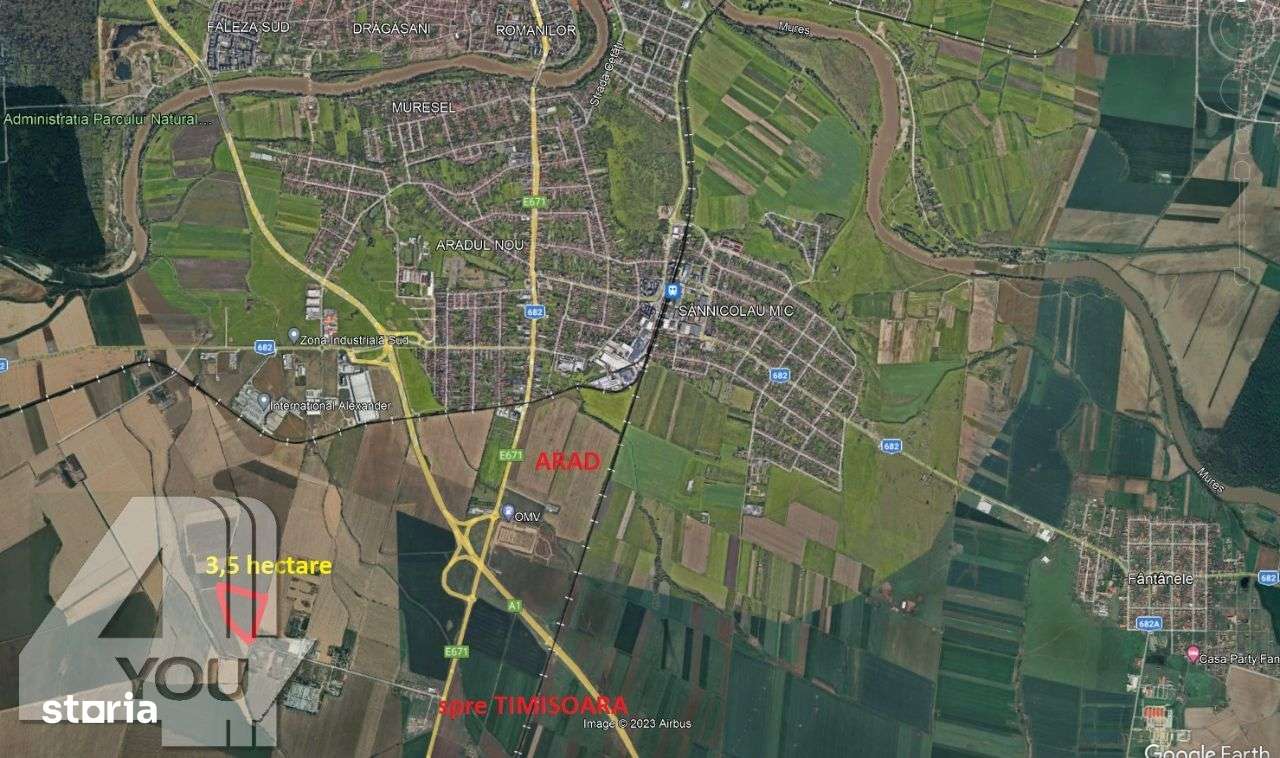 Teren extravilan 35000 mp,Ias Aradul nou aproape de autostrada la km 7 - Imagine principală: 2/3