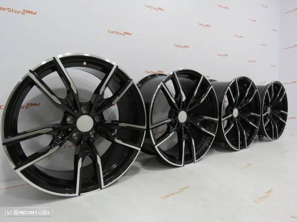 Jantes Bmw Look Style 792 19 x 8.5 et35 + 9.5 et 40 5x120 Preto+Polido - 4