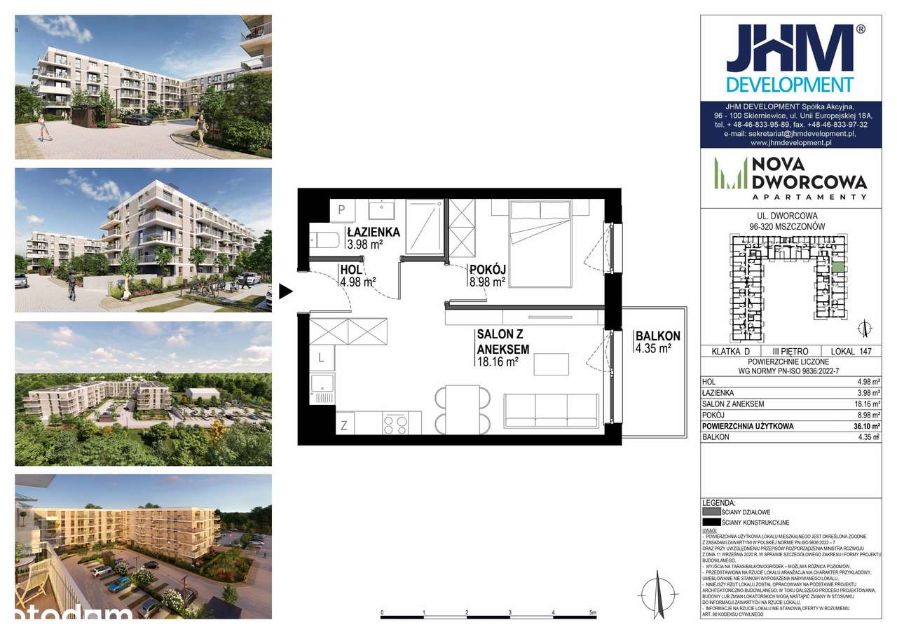 Nova Dworcowa | mieszkanie 2-pok. | D.3.147 - Pełny obrazek: 2/9