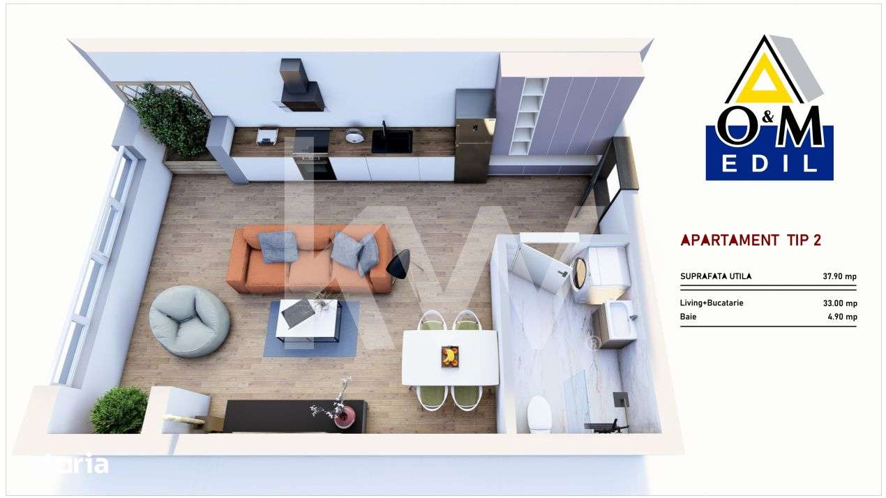 Apartamente Noi de Vanzare in Codlea – Pret EXCEPTIONAL: 1.200 € - Imagine principală: 4/4