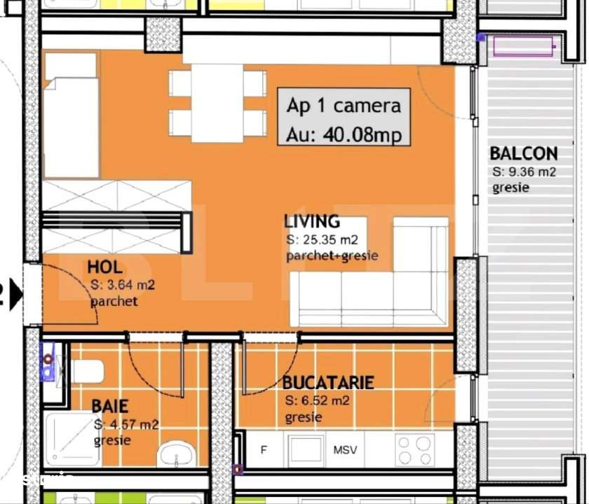 Apartament de vanzare, cu o camera ,40 mp, zona Calea Torontalului - Imagine principală: 1/12