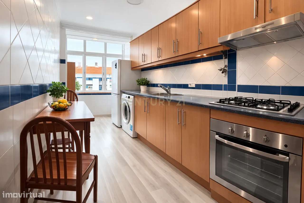 ✨ T1 Remodelado na Torre da Marinha - Seixal | Luminoso e Pronto a Hab - Grande imagem: 2/8