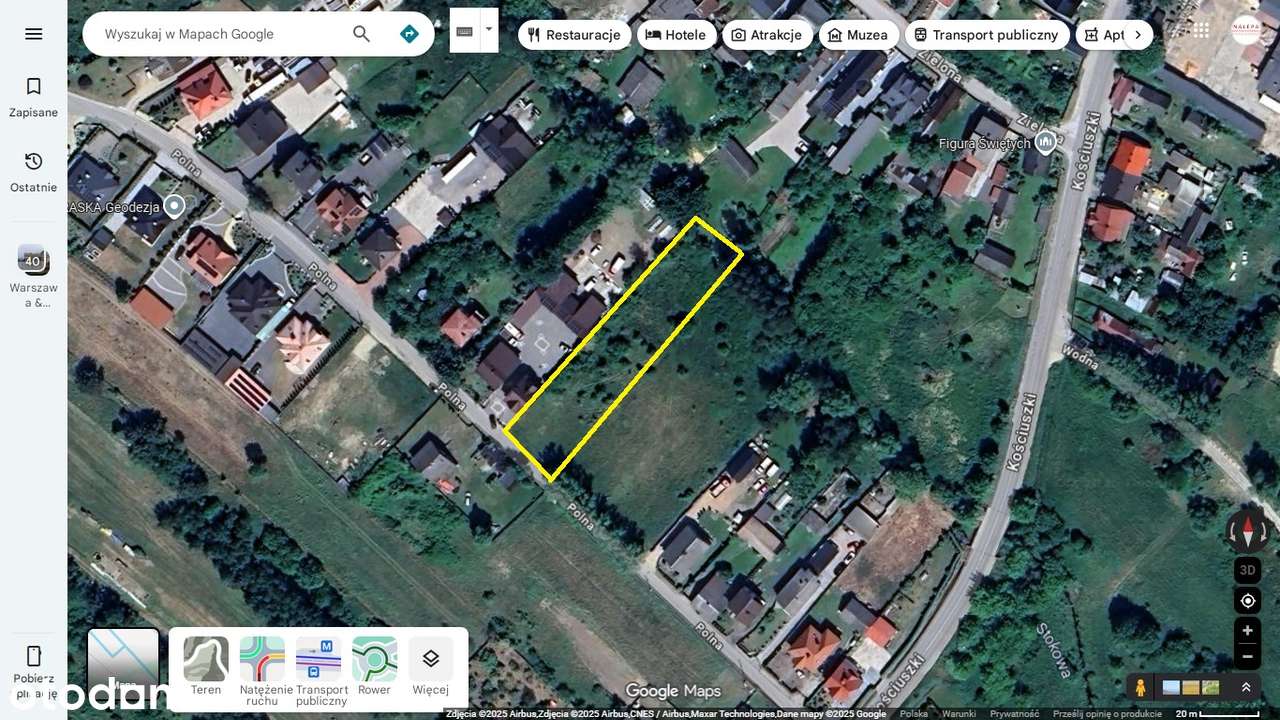 działka budowlana 2291m2 ul. Polna, Daleszyce-1