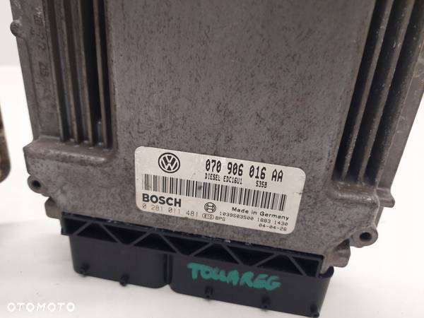 KOMPUTER STEROWNIK SILNIKA VOLKSWAGEN TOUAREG 5.0 TDI 070906016AA - 2