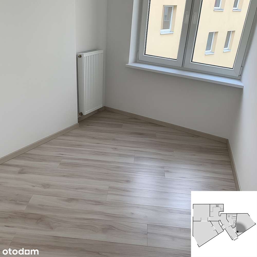 3 oddzielne pokoje mieszkanie 55,5m2 , Olsztyn, Zatorze - Pełny obrazek: 3/9