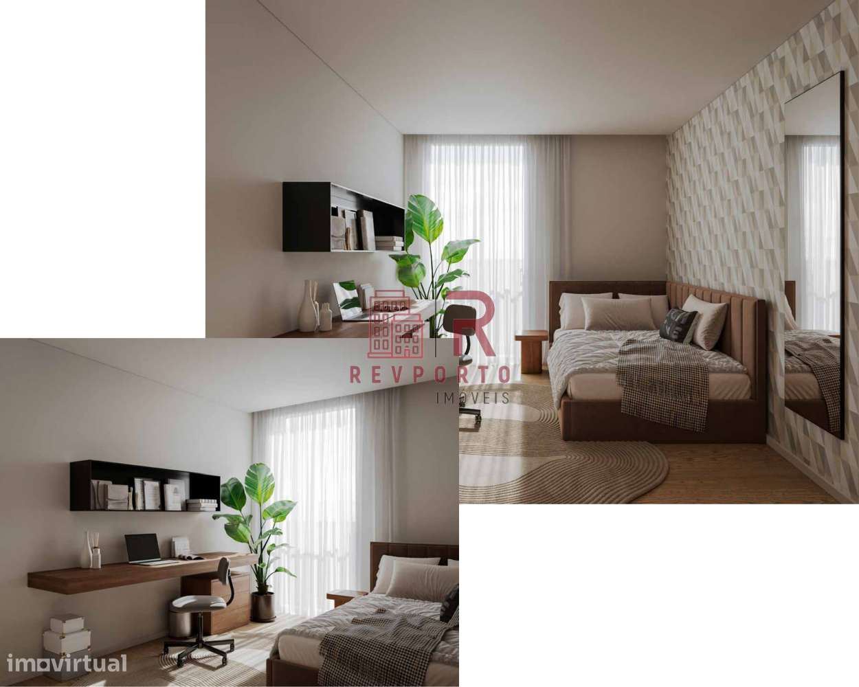 Apartamento T1  com varanda e garagem-7