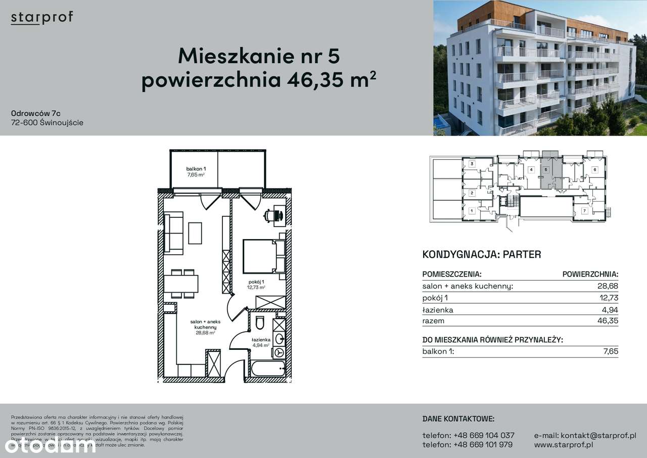 46,35m² z wykończoną łazienką i kuchnią + miejsce postojowe-7
