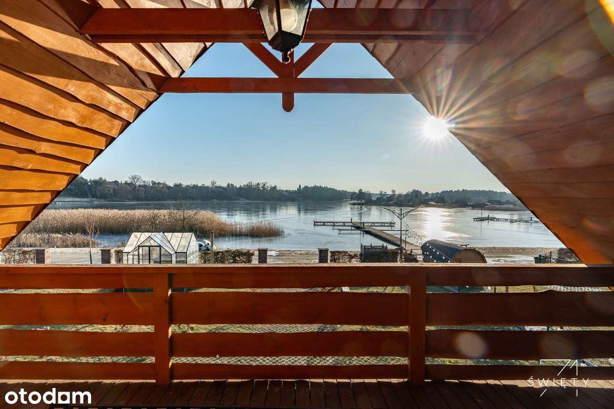 Dom nad jeziorem, pierwsza linia, marina, Wielka Pętla Wielkopolski-2