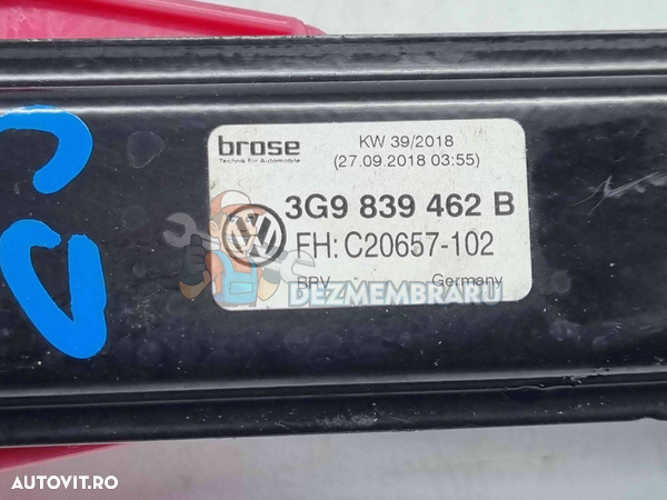 Macara electrica geam dreapta spate Volkswagen Passat B8 Variant (3G5) [Fabr 2015-prezent] - 3