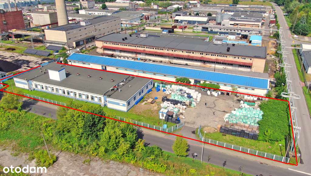 Hala 1220 m² z biurami i mediami – Chełmek-1