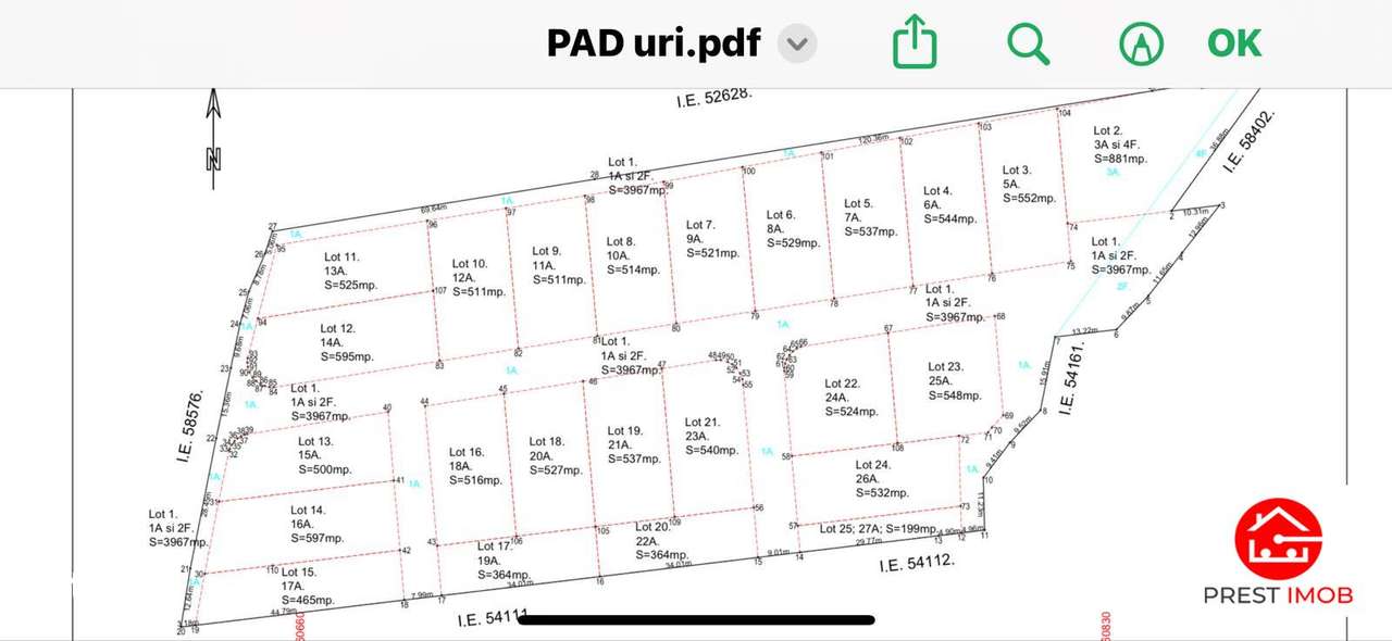 Parcele de vanzare de aprox 5 arii, 50 euro mp , Nazna, - Imagine principală: 1/6