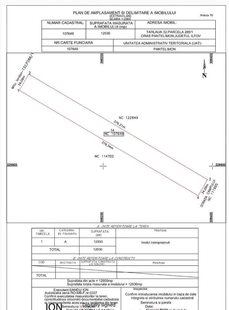 Teren intravilan 12930 mp, PUZ, toate utilitatile, strada asfaltata-3