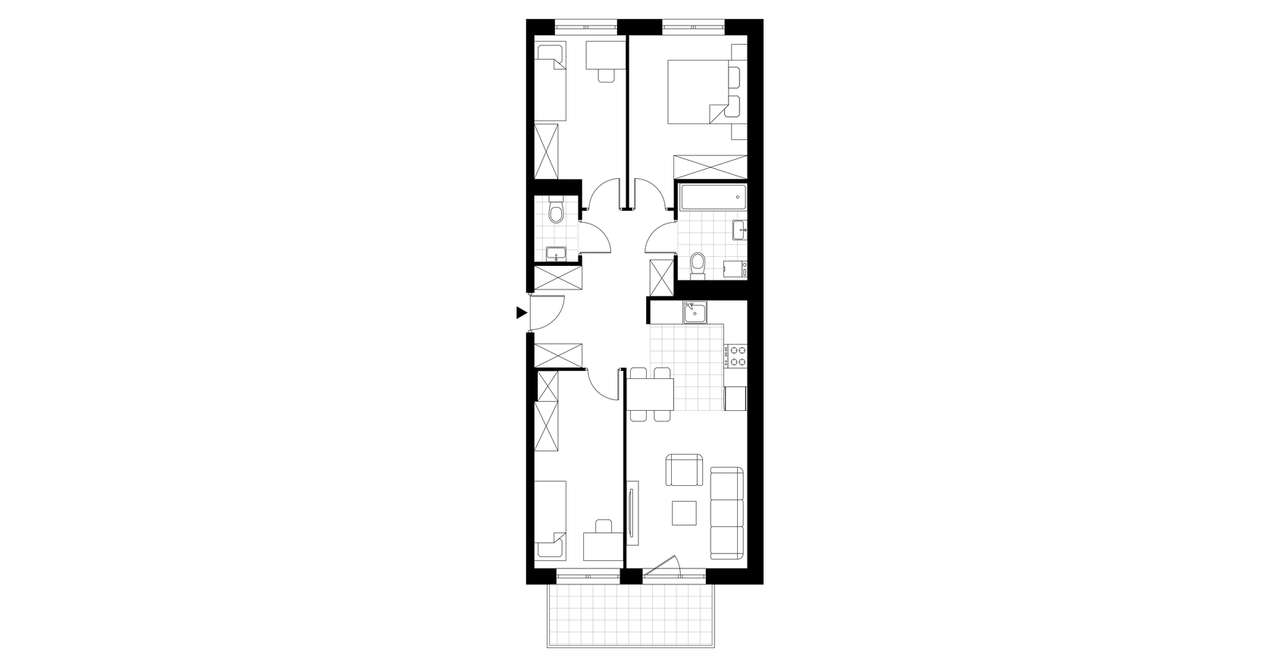 4-pokojowe mieszkanie 67m2 + balkon Bez Prowizji - Pełny obrazek: 4/9