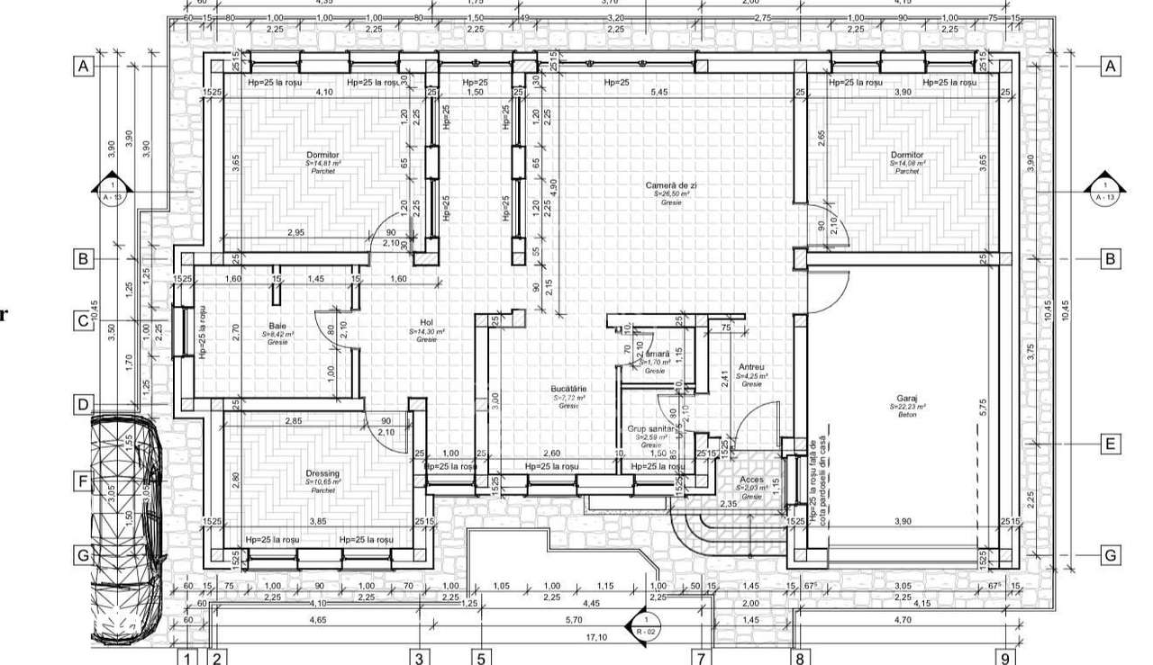 Casa individuala pe parter, 3 camere, garaj, teren 540, zona Braytim - Imagine principală: 5/8