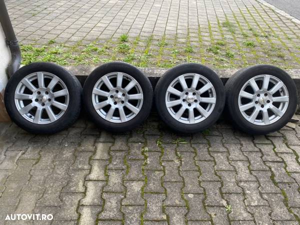 jante audivwSkoda cu cauc continental 205/55/R16 vara dot 2011 3-4 mm 7jx16 5x112 - 1