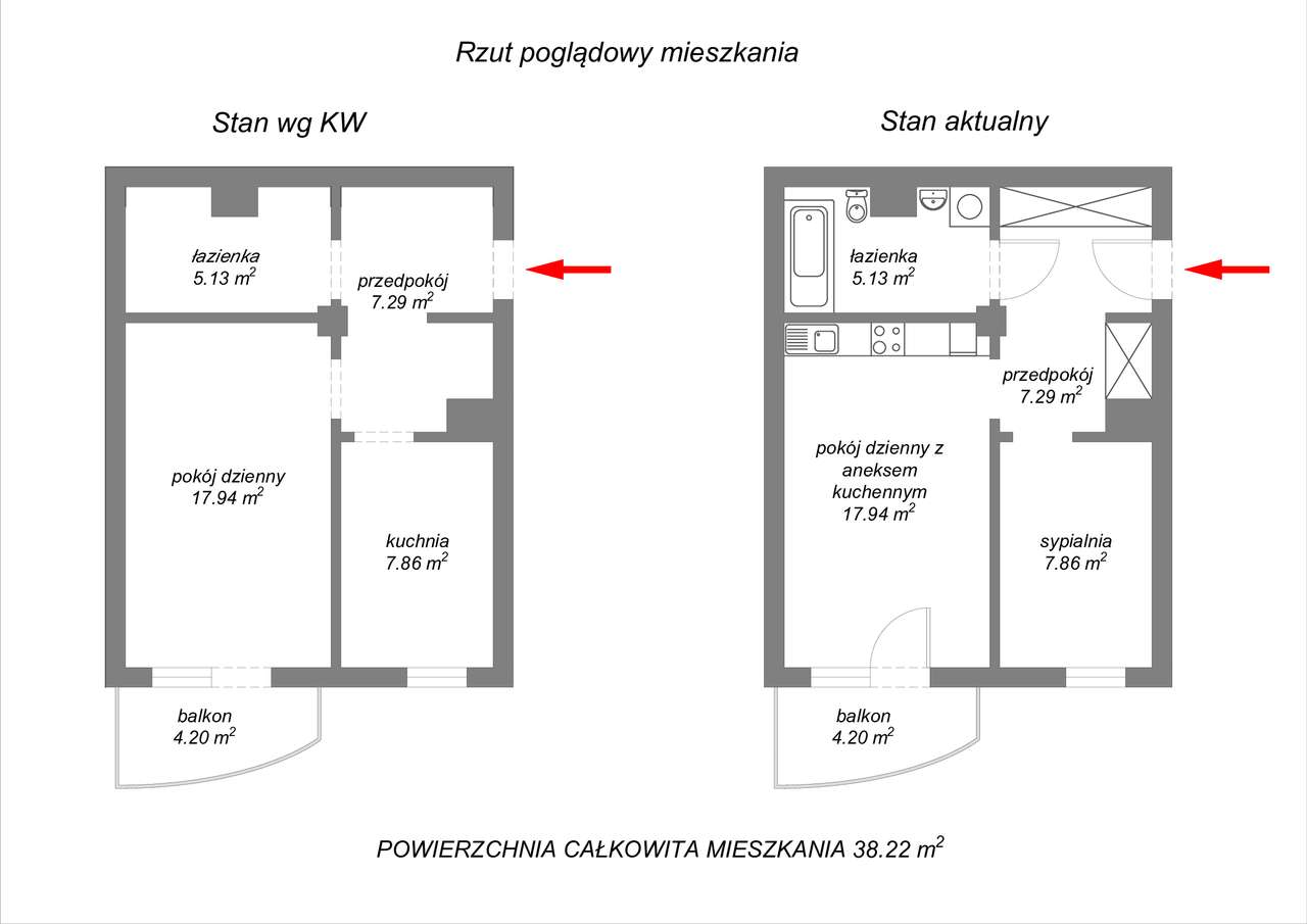 Idealne mieszkanie na start - 2 pokoje, 38m, balkon - REZERWACJA-9