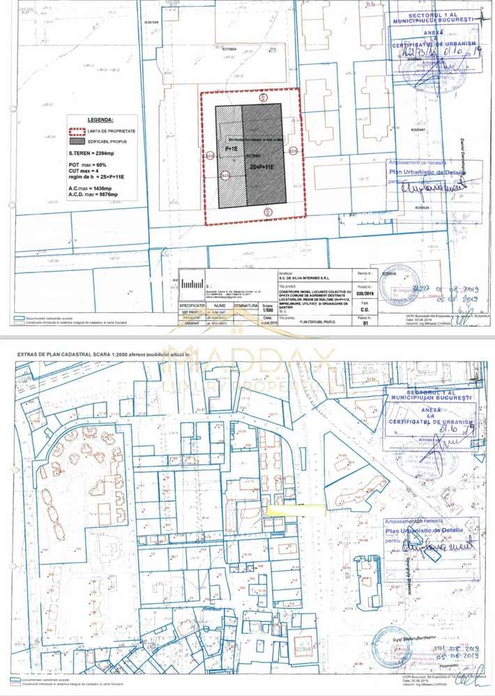 Teren Intravilan *2394 mp*  2S+P+11E //  Nordului - Imagine principală: 1/2