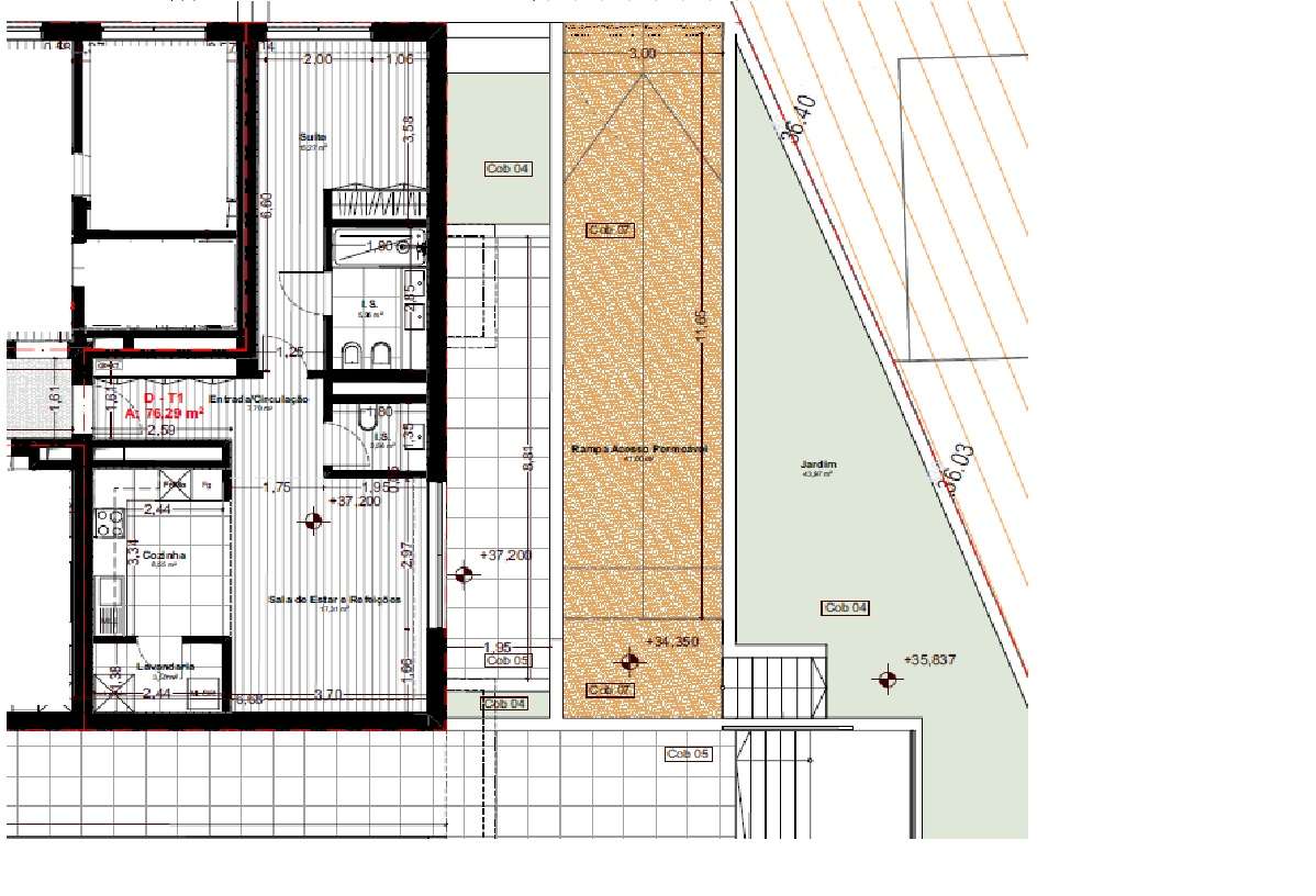 T1 novo de grandes dimensões e 17m2 de terraço-8
