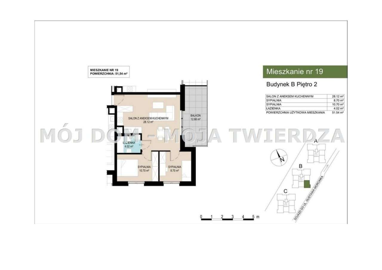 3-pokojowe mieszkanie z dużym balkonem – Wzgórza Krzesławickie, Kraków-6