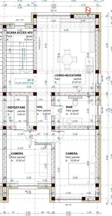 Apartament cu 3 camere si curte de 170 mp - Mosnita Noua - Zona Kaufla - Imagine principală: 4/15
