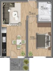 Apartament 2 camere in complex rezidential ! 58 624 Euro + TVA