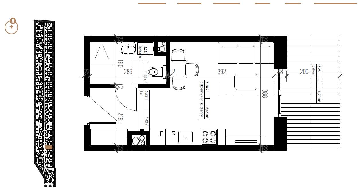 kawalerka dla studentów medycyny lub inwestorów, ul. Piłsudskiego-1