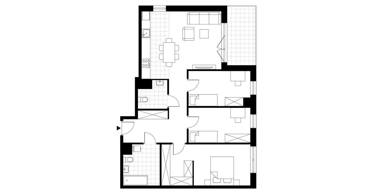 4-pokojowe mieszkanie 84m2 + balkon Bez Prowizji - Pełny obrazek: 3/8