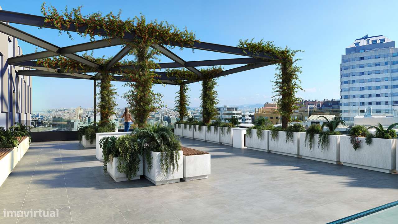 T1+1 Novo com lugar de garagem e arrumo a 400m do Metro.-18