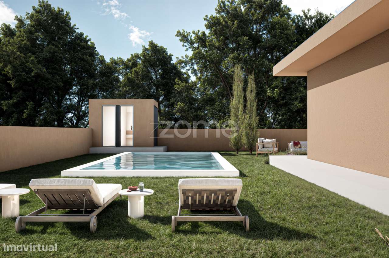 Moradia Térrea Individual com Piscina, em Briteiros, Guimarães - Grande imagem: 1/19