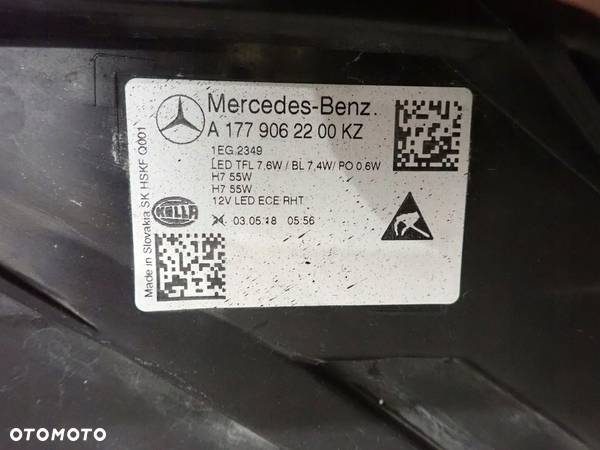 Lampa przód przednia prawa MERCEDES A-KLASA W177 2018- A177 - 5