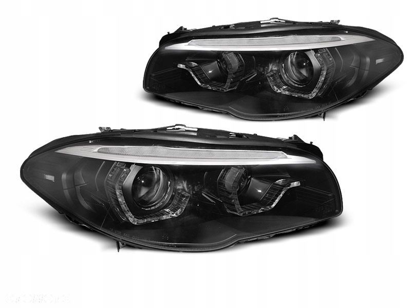 LAMPY BI-XENON BMW F10 F11 LCI 13-16 LED BLACK - 1