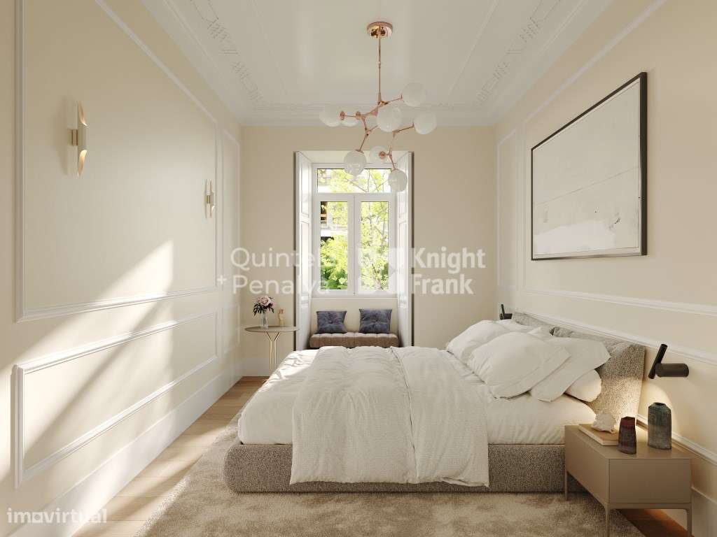 Apartamento T2, com jardim, na Avenida Miguel Bombarda. - Grande imagem: 5/10