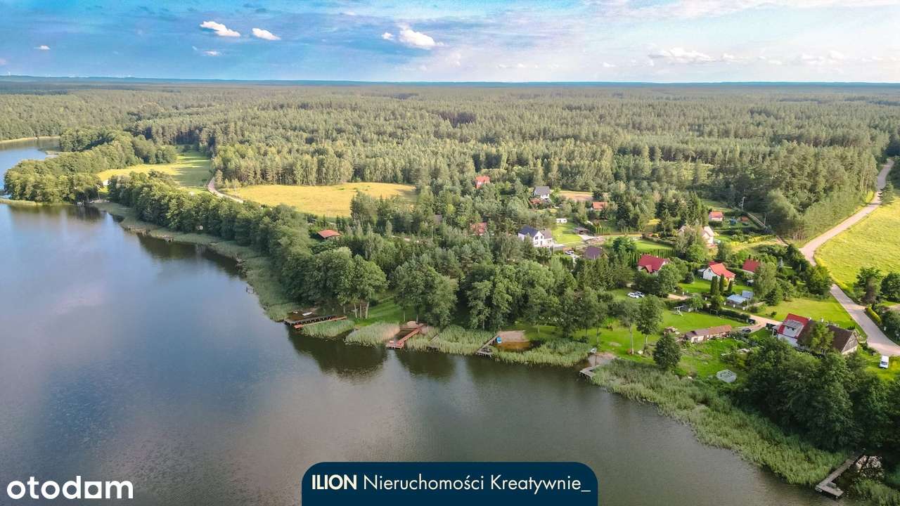 Działka budowlana + prywatny teren nad jeziorem - łącznie 1016 m2-6