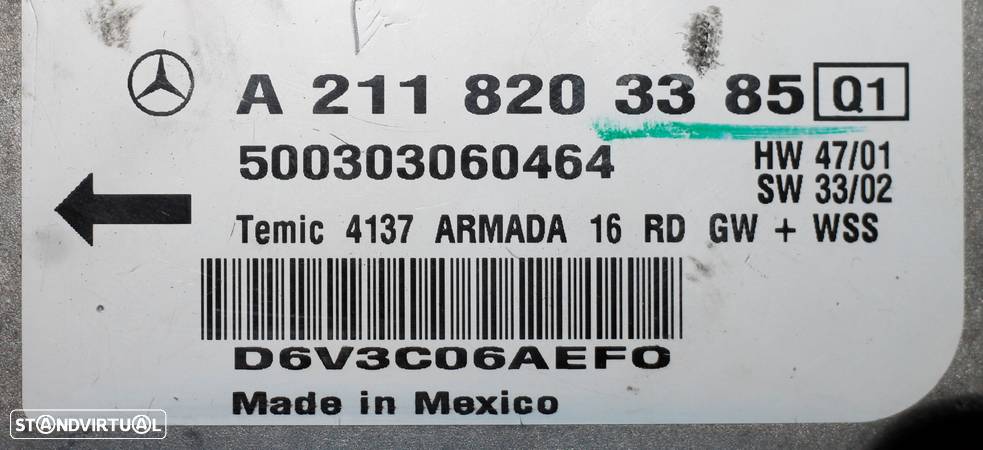 CENTRALINA DE AIRBAG MERCEDES W211 - 4