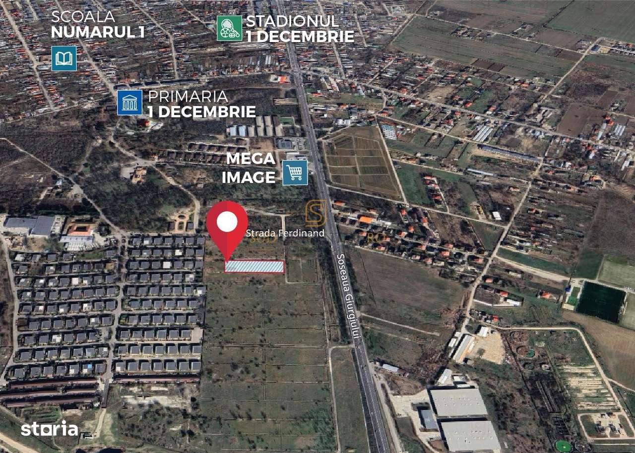 Teren intravilan, com.1 Decembrie, Ilfov, suprafata 3966 mp,Green City - Imagine principală: 4/4