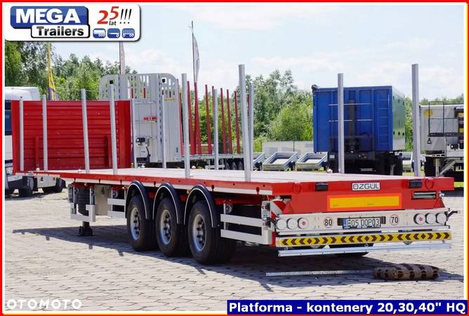 Inny Naczepa platforma H=950 mm MEGA Trailers, budowlana 13.60 m !. - 6