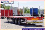 Inny Naczepa platforma H=950 mm MEGA Trailers, budowlana 13.60 m !. - 6