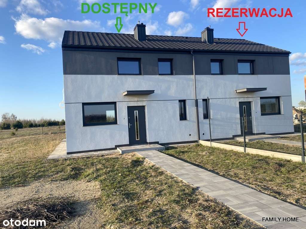 LEWY Bliźniak bez PCC 2%, 4pok, dz. 463m2, Jankowo