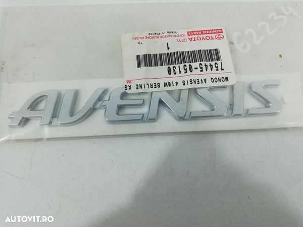 Emblema haion Toyota Avensis An 2009 2010 2011 2012 2013 2014 2015 cod 75445-05130 - 1